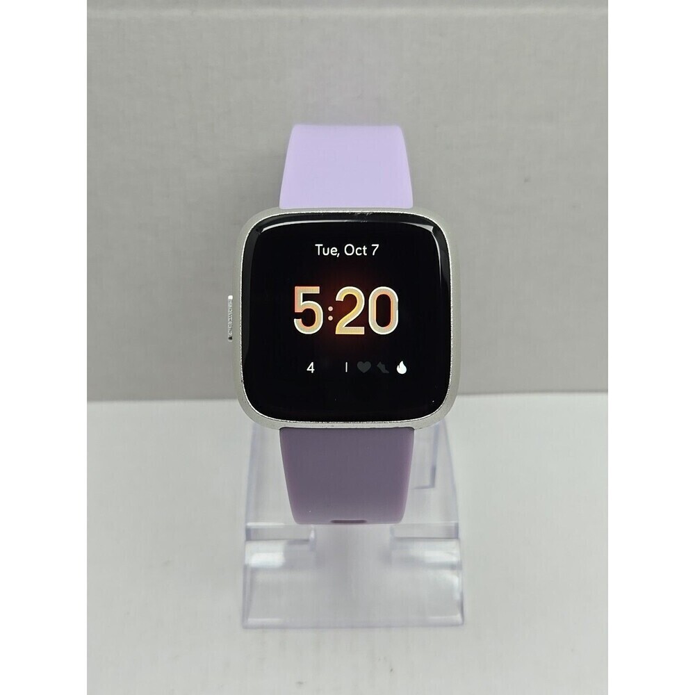Fitbit Versa Lite Smartwatch Activity Tracker Heart Rate GPS Silver No Charger